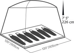 Eureka Desert Canyon 6 Person Tent|-|Tente Desert Canyon - 6 Personnes -Eureka EUK 2601302 7E 7Eplan 20No 20Color