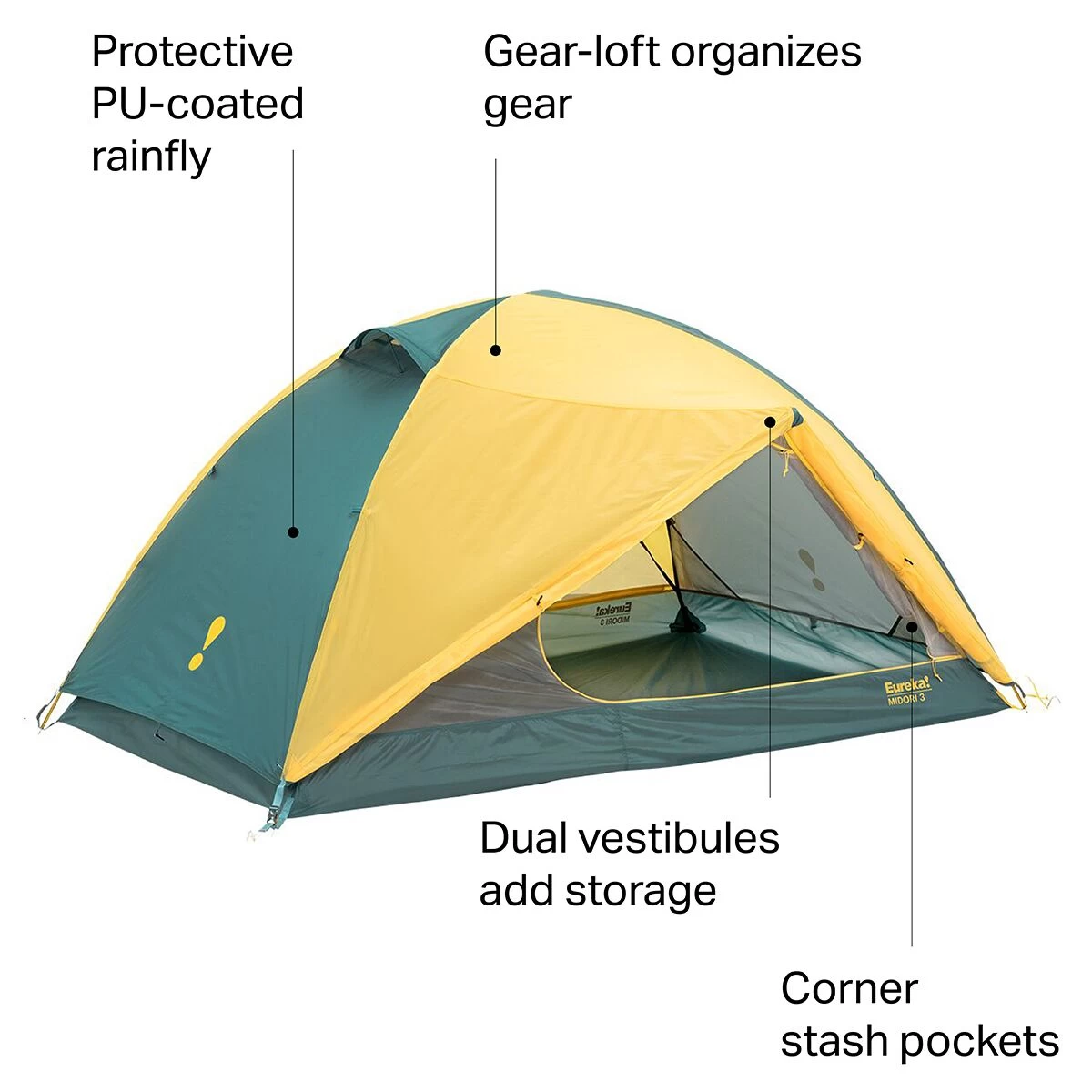 Eureka Midori 3 Tent: 3-Person 3-Season 9 Eureka Midori 3 Tent: 3-Person 3-Season - Image 9