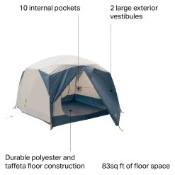 Eureka Space Camp Tent: 6-Person 3-Season 14 Eureka Space Camp Tent: 6-Person 3-Season -Eureka ONECOL D6 19
