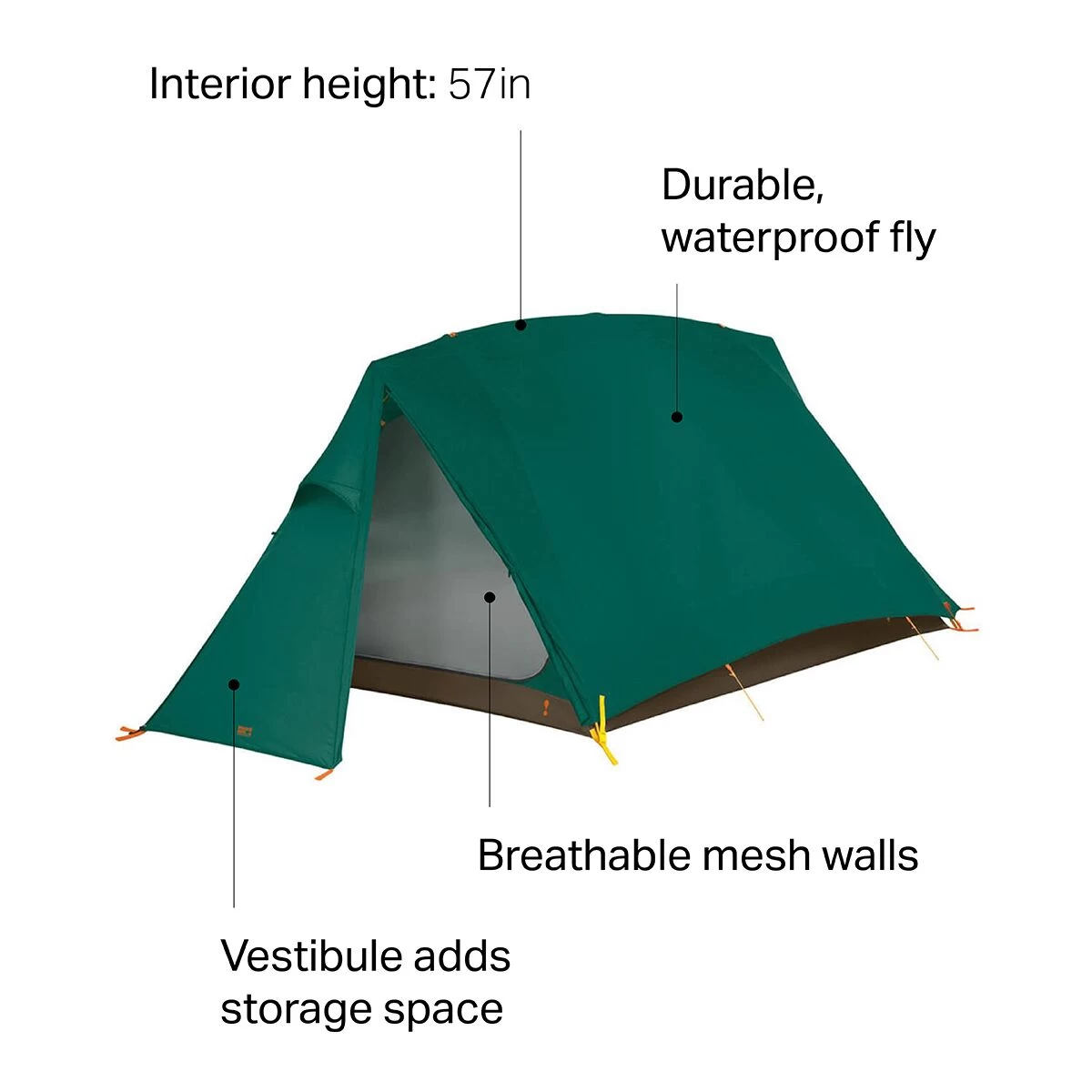 Eureka Timberline SQ 4XT Tent: 4-Person 3-Season 4 Eureka Timberline SQ 4XT Tent: 4-Person 3-Season - Image 4