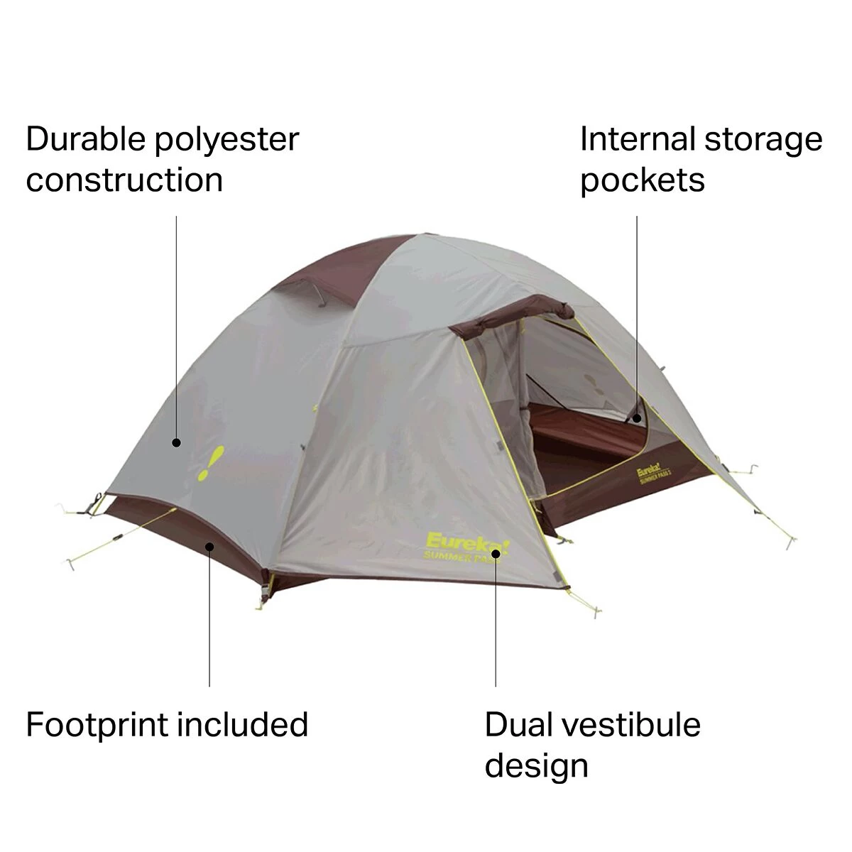 Eureka Summer Pass 3 Tent: 3-Person 3-Season 7 Eureka Summer Pass 3 Tent: 3-Person 3-Season - Image 7