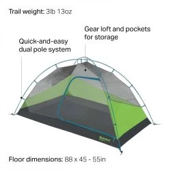 Eureka Suma Tent: 2-Person 3-Season -Eureka ONECOL D9 14