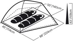 Eureka Midori 2-Person Tent 17 Eureka Midori 2-Person Tent -Eureka opplanet eureka midori 2 tents 2629085 av 8